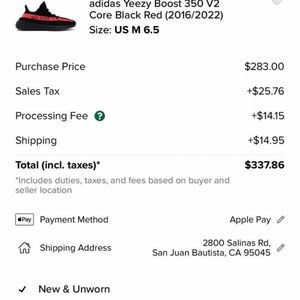 Adidas yeezy 350 boost V2 core black red